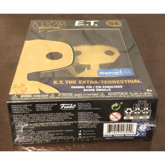 Funko Pop! Pin E.T The Extra-Terrestrial - Walmart Exclusive 2022 Enamel NIB NEW - Picture 10 of 10